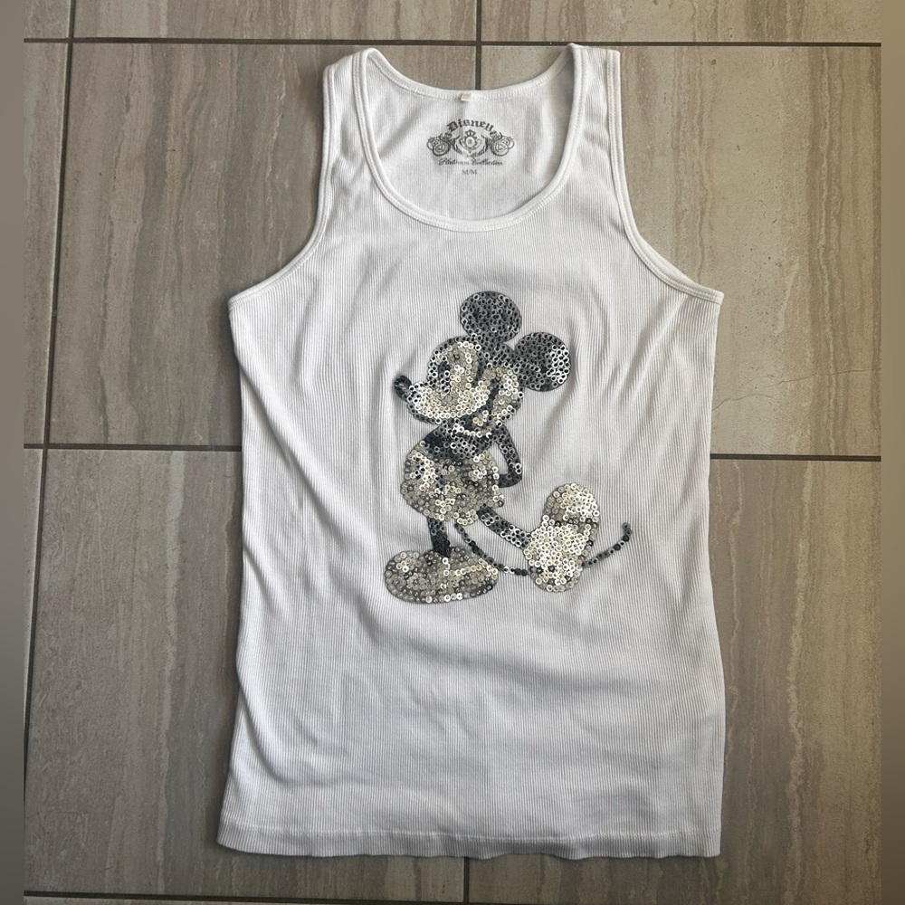 Y2K Disney Mickey Mouse sequin tank size medium - Picture 1 of 3